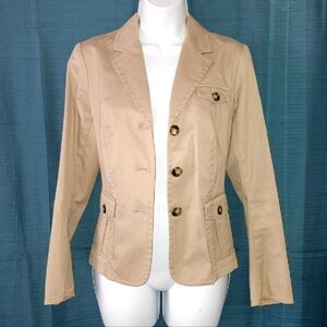 Talbots | Tan Khaki Blazer Jacket